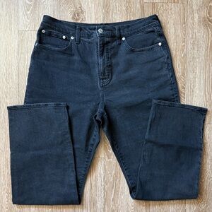 Madewell Women's 90s Curvy Straight Leg Black Jeans